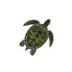 Ceramic Mosaic Green Sea Turtle | 10" x 10" | GT7-10