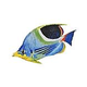 Porcelain Mosaic Reef Fish | Saddle Butterfly | PORC-SF6-5