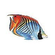 Porcelain Mosaic Reef Fish | Threadfin Butterfly | PORC-TF25-9