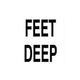Depth Marker 6x6 Frost proof tile | FEET DEEP Smooth | DM701-03