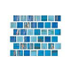 National Pool Tile Canyon Gems 1x1 Series Glass Tile | Turquoise | 201-022
