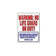 No Lifeguard on Duty Sign 18inches x 24inches | SW-1