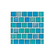 National Pool Tile Jules 1x1 Glass Tile | Aqua Blend | 9734-5AT
