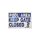 National Stock Sign "Keep Gate Closed" Safety Sign | 12" x 18" | SW-7