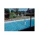 SR Smith Swim N' Spike Commercial Volleyball Set with Stainless Steel Poles | Anchors Not Included | 40'-46' Pool | VOLYC42-1