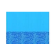 Blue Swirl 18'X33' Oval Standard Gauge Overlap Style Liner | LI1833SB25
