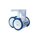 Poolvergnuegen The Pool Cleaner 4-Wheel Pressure Side Cleaner | White Blue Model | 896584000-037
