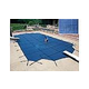 Arctic Armor 20-Year Super Mesh Right End Step Safety Cover | Rectangle 16' x 32' Blue | WS716BU