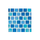 National Pool Tile Reflections 1x1 Series Glass Tile | Cool Aqua | 201-028