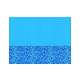 Blue Swirl 8'X12' Oval Standard Gauge Overlap Style Liner NL291-20 | LI812SB