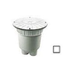 AquaStar 10" Round Debris Catcher Suction Outlet Cover with 2 Port Double Deep Sump Bucket (VGB Series) | White | 10LT101B