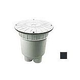 AquaStar 10" Round Debris Catcher Suction Outlet Cover with 2 Port Double Deep Sump Bucket (VGB Series) | Black | 10LT102B