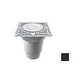 AquaStar 9" Square Sun Grate with Vented Riser Ring with Double Deep Sump Bucket with 6" Spigot (VGB Series) Black | SUN9WR102E