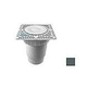 AquaStar 9" Square Sun Grate with Vented Riser Ring with Double Deep Sump Bucket with 6" Spigot (VGB Series) Dark Gray | SUN9WR105E