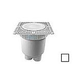 Aquastar 12" Square Sun Grate with Vented Riser Ring with 2 Port Double Deep Sump Bucket (VGB Series) White | SUN12WR101B