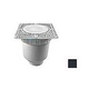 Aquastar 12" Square Sun Grate with Vented Riser Ring with Double Deep Sump Bucket with 4" Socket (VGB Series) Black | SUN12WR102D