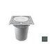 Aquastar 12" Square Sun Grate with Vented Riser Ring with Double Deep Sump Bucket with 6" Socket (VGB Series) Dark Gray | SUN12WR105F