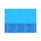 Blue Swirl 12' Round Standard Gauge Overlap Style Liner NL281-20 | LI1248SB