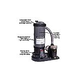 Hydro 90 sq. ft. Above Ground Cartridge Filter System with 1HP Pump | NE635