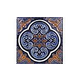 National Pool Tile Casablanca 6x6 Deco Series | Cobalt Rust | CAS200