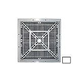 Custom Molded Products  Square Pool Drain Frame-Grate | 12" x 12" VGB White | 25508-120-000L