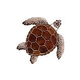Artistry In Mosaics Loggerhead Turtle Brown Mosaic | Large - 20"? x 20"? | TLOBROL