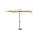 Adriatic Autotilt Market Umbrella | 6.5' x 10' Rectangle | Champagne Linen Olefin | NU5433CH