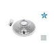 AquaStar 8" Round Retrofit MoFlow Suction Outlet Cover with Screw and Bushing Kit | Light | Gray | R8MF103