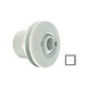 AquaStar Large 2" Return Fitting | with Gasket Nut and Eyeball Nut | for Fiberglass or Steel | White | 1020F101