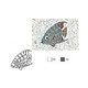 AquaStar Swim Designs Angel Fish Stencil Only | Gray | F1002-05