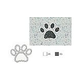 AquaStar Swim Designs Dog Paw Stencil Only | Set of 4 Gray | F1004-05
