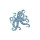 AquaStar Swim Designs Octopus Stencil Only | White | F1008-01