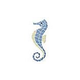 AquaStar Swim Designs Seahorse Medium Stencil Only | White | F1017-01