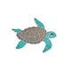 AquaStar Swim Designs Turtle Large Stencil Only | White | F1024-01