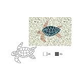 AquaStar Swim Designs Turtle Large Stencil Only | Gray | F1024-05