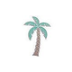 AquaStar Swim Designs Palm Tree Small Stencil Only | White | F1026-01