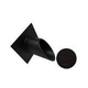 Black Oak Foundry 2.5" Deco Wall Scupper with Diamond Backplate | Oil Rubbed Bronze Finish | S913-ORB
