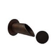 Black Oak Foundry 2" Deco Wall Scupper with Round Backplate | Oil Rubbed Bronze Finish | S902-ORB