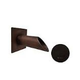 Black Oak Foundry 1.5" Deco Wall Scupper with Square Backplate | Oil Rubbed Bronze Finish | S921-ORB