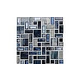 National Pool Tile Cosmopolitan Mosaic Glass Tile | Dark Blue | COS-MILAN