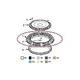 AquaStar 12" Square Vented Riser Ring | Screws for WAV12xxx SUN12xxx Retrofits Black | 12RR102