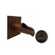 Black Oak Foundry Roman Scupper with Square Backplate | Brushed Nickel Finish | S55-BN Square