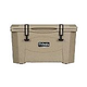 Grizzly Coolers 40 Quart Cooler with BearClaw™ Latches and Molded-in Heavy Duty Handles | Sandstone with Tan Cover | IRP-9080-S