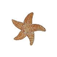 Artistry In Mosaics Starfish Mosaic | Brown - 9" | SFIBROOS