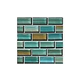 Artistry In Mosaics Watercolors Series 1x2 Glass Tile | Aqua Brick | GW82348T5