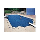 Arctic Armor 20-Year Super Mesh Right End Step Safety Cover | Rectangle 14' x 28' Blue | WS706BU