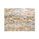 Natural Stone Ledger Panel 6x24 | Desert Gold | Basketweave Quartzite