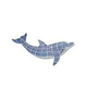 AquaStar Swim Designs Large Dolphin Pre-Filled Frame | F2016-01
