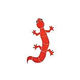 Artistry In Mosaics Gecko Red Mosaic | Small - 6" x 10" | GECREDS