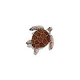 Artistry In Mosaics Loggerhead Turtle Brown with Shadow Mosaic | Small - 9" x 8" | TLSBROS